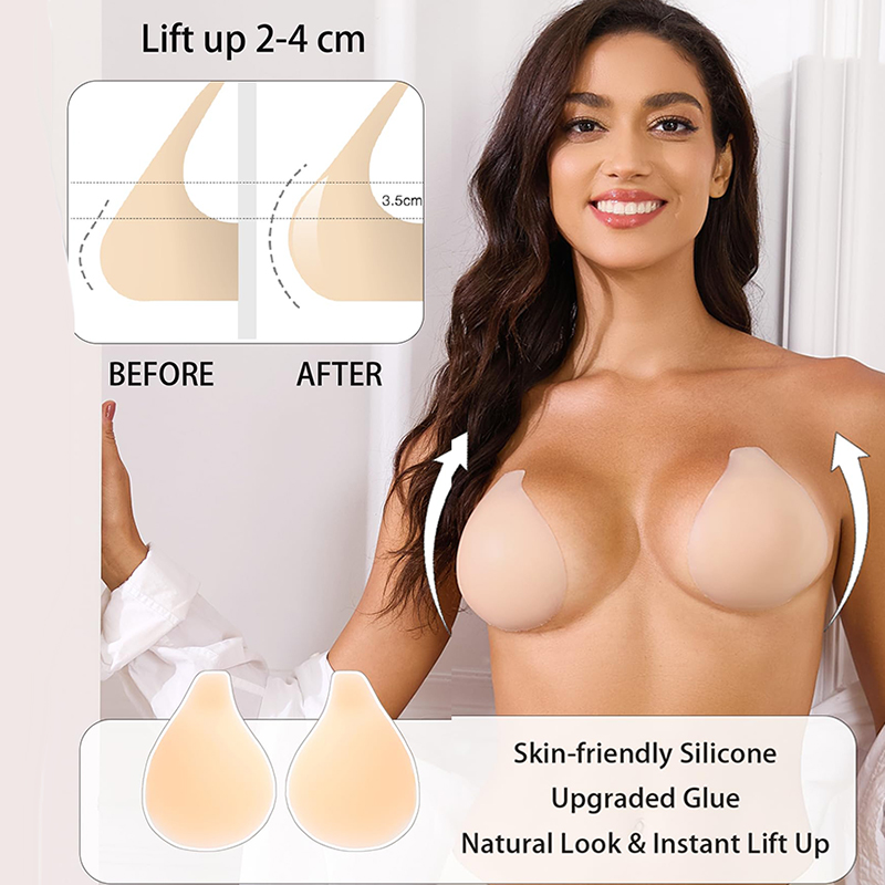 1/2 Pairs Women Sticky Bra Pus - Strapless Bra Backless ulasan dan harga