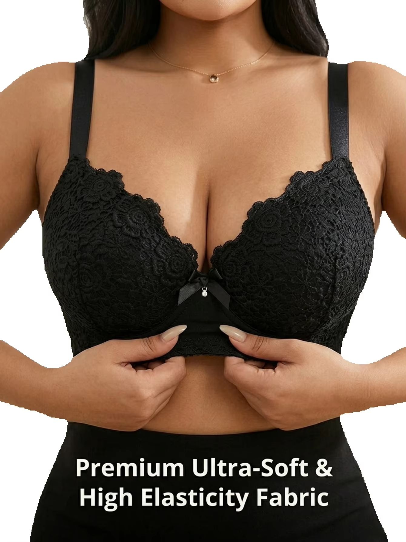 Women Plus Size Floral Push Up - Push Up Bra Padded ulasan dan harga