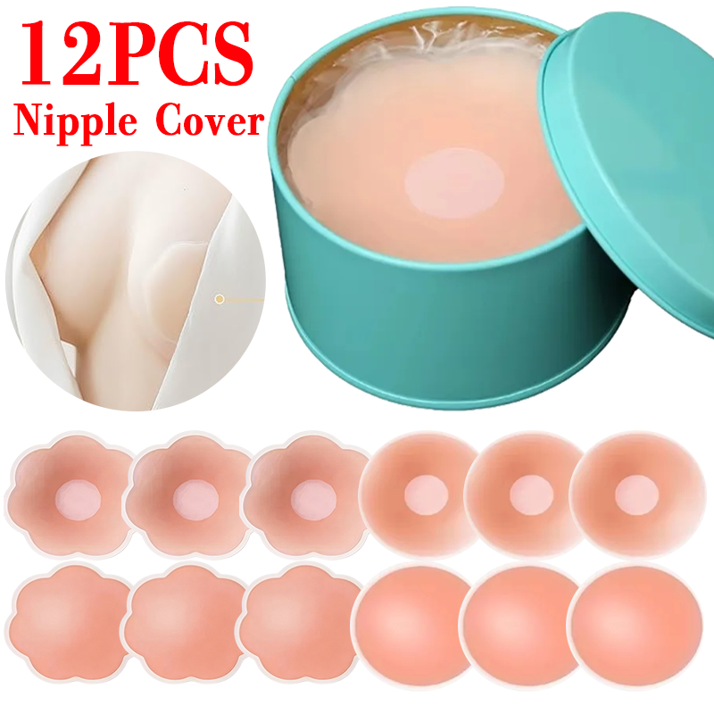 6/12PCS Invisible Self Adhesiv - Nipple Cover Pasties ulasan dan harga