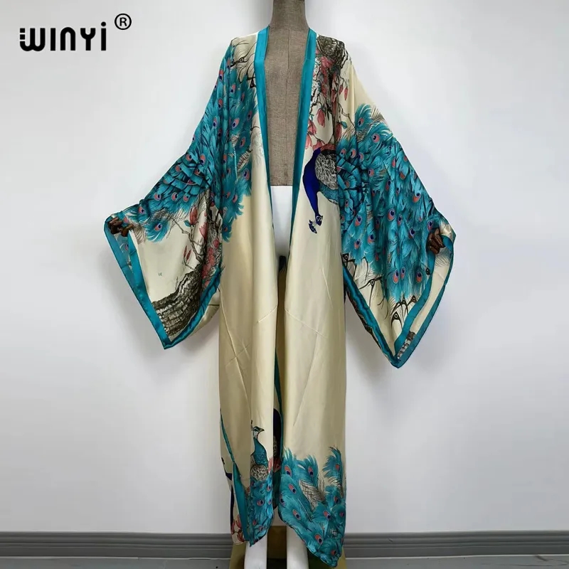 WINYI 2026 Summer Women Cardig - Robe Silk Women ulasan dan harga