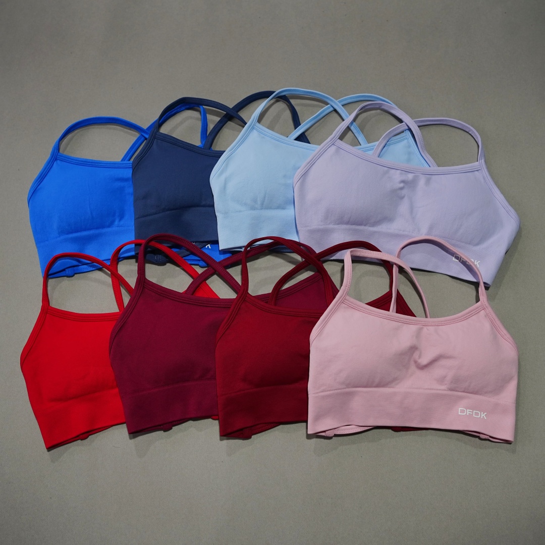 DFDK Ribbed Seamless Cross Bac - Push Up Bra Padded ulasan dan harga