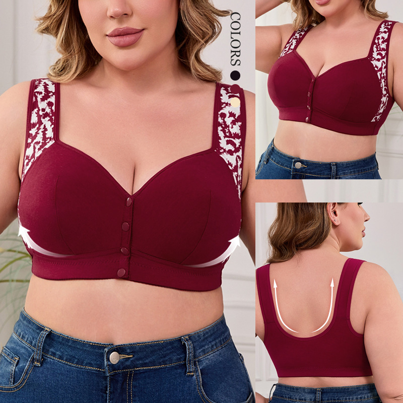 XL-7XL Plus Size Front Buckle  - Seamless Underwear Women ulasan dan harga